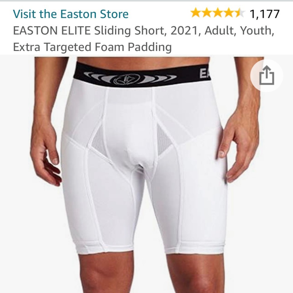 Easton sliding shorts (2 pair)